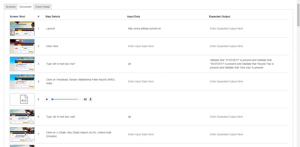 Website testing with exploratory testing tool