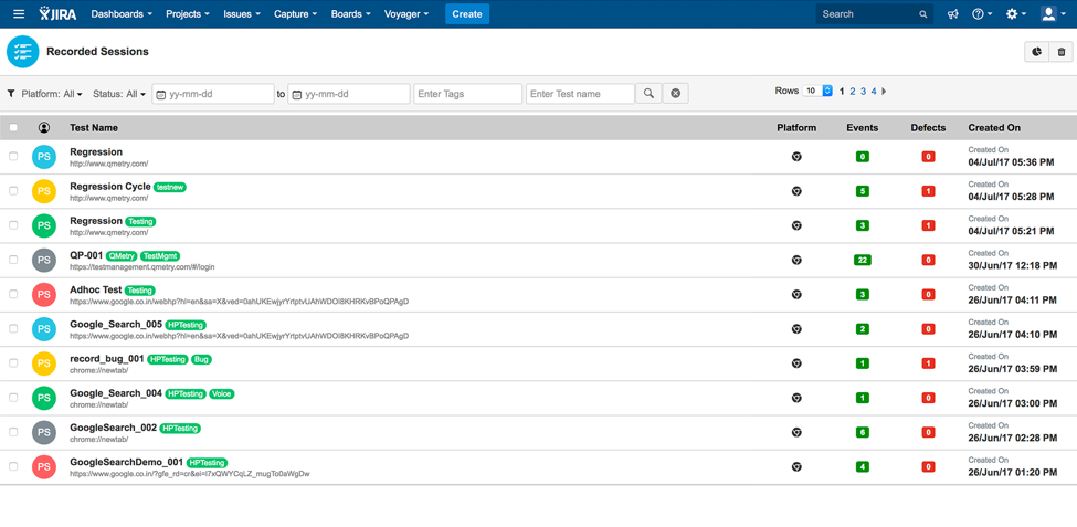 Automated documentation for exploratory testing