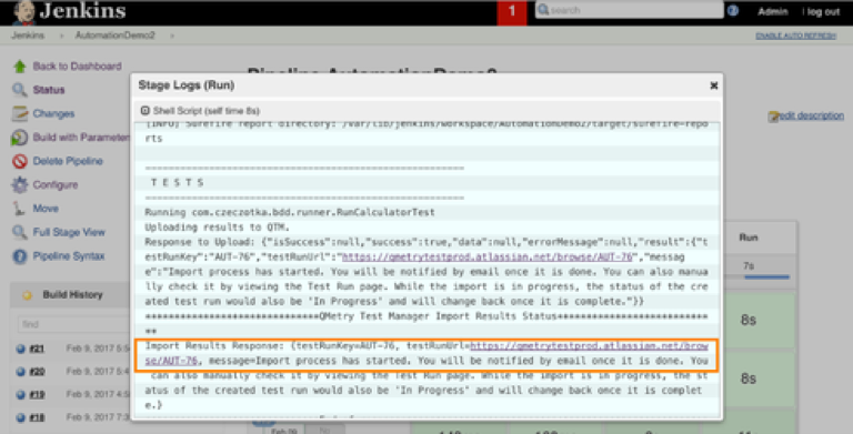 CI CD integration with QMetry test management
