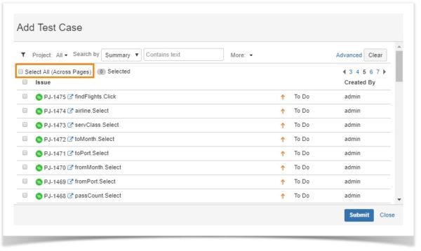 Added ability to select all assets across pages while adding issues on Story/Jira Issue